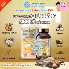 [Xuất Kèm VAT] Hộp 120 Viên Tinh Chất Hàu Nano Gold Nichiei Bussan - Tăng Cường Sinh Lực Toàn Diện Chính Hãng Nhật Bản