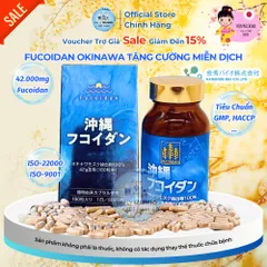 [Tem Phụ + VAT] Fucoidan Xanh Okinawa Hộp 180 Viên Uống Tảo Biển Hỗ Trợ U Bướu Kanehide - Chính Hãng Nhật Bản