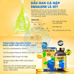 [Xuất Kèm VAT] Thực Phẩm Bảo Vệ Sức Khỏe DHA.EPA+SQ Hộp 330 Viên Dầu Gan Cá - Chính Hãng Nhật Bản