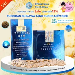 [Tem Phụ + VAT] Fucoidan Xanh Okinawa Hộp 180 Viên Uống Tảo Biển Hỗ Trợ U Bướu Kanehide - Chính Hãng Nhật Bản