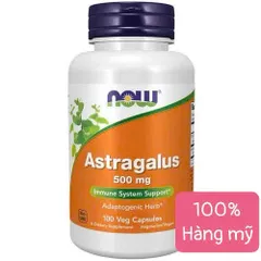 Hàng Mỹ - NOW Astragalus 500mg 100 viên - Hỗ trợ hệ miễn dịch