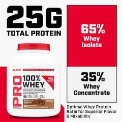 GNC Pro Performance 100% Whey - Cung cấp protein giúp duy trì khối lượng cơ bắp trong quá trình giảm cân, sản xuất Mỹ