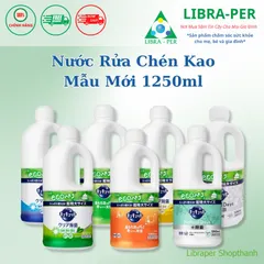 Nước Rửa Chén KAO Mẫu Mới Nhật Bản | Sạch Dầu Mỡ, Dịu Tay, Dùng Rửa Rau Củ Quả An Toàn