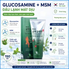 Dầu Lạnh Xoa Bóp Glucosamine Hàn Quốc tuýp 150ml màu xanh