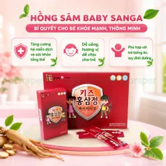 Nước Hồng Sâm Baby Sanga Hàn Quốc Cho Trẻ Biếng Ăn Tăng Đề Kháng Phát Triển Trí Não An Toàn Cho Bé