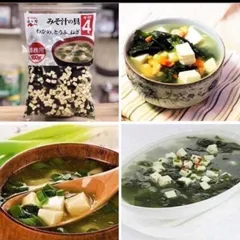 Rong Biển Đậu Hũ Sấy Khô Nagatanien Nhật Bản 100g Nấu Canh Miso, Súp Dinh Dưỡng Tiện Lợi, Chuẩn Nhật