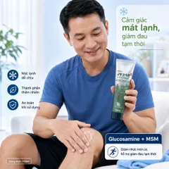 Dầu Lạnh Xoa Bóp Glucosamine Hàn Quốc tuýp 150ml màu xanh