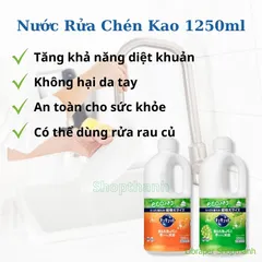 Nước Rửa Chén KAO Mẫu Mới Nhật Bản | Sạch Dầu Mỡ, Dịu Tay, Dùng Rửa Rau Củ Quả An Toàn