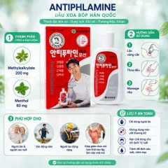 Dầu xoa bóp Antiphlamine 100ml Hàn Quốc - Cây Lăn Tiện Dụng Giảm Mỏi Mệt Và Đau Nhức Cơ Thể