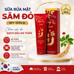 Sữa Rửa Mặt Sâm Đỏ Hàn Quốc My Gold Tuýp 130ml An Toàn Cho Da Nhạy Cảm Và Da Dầu