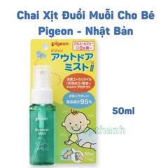 {Chính Hãng} Miếng Dán & Chai Xịt Đuổi Muỗi Pigeon Nhật Bản An Toàn Cho Bé, Không DEET, Mùi Dễ Chịu