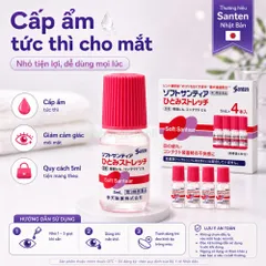 Nước nhỏ mắt nhân tạo Soft Santear 5ml × 4
