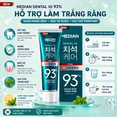 Kem đánh răng Median Dental IQ 93% 120g - làm trắng ngăn mảng bám bảo vệ nướu hơi thở thơm mát