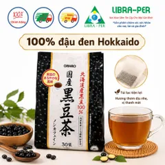Trà đậu đen Orihiro túi lọc 30 gói - Đậu Đen Hokkaido thơm ngon - hỗ trợ giữ vóc dáng và làm đẹp da