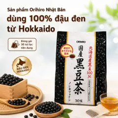 Trà đậu đen Orihiro túi lọc 30 gói - Đậu Đen Hokkaido thơm ngon - hỗ trợ giữ vóc dáng và làm đẹp da