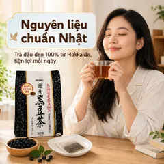 Trà đậu đen Orihiro túi lọc 30 gói - Đậu Đen Hokkaido thơm ngon - hỗ trợ giữ vóc dáng và làm đẹp da