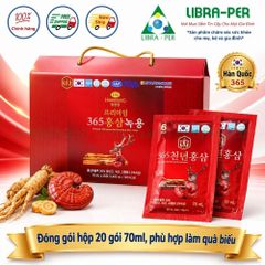 Nước hồng sâm linh chi nhung hươu 365 premium  bồi bổ sức khỏe chính hãng Hàn Quốc quà biếu người già