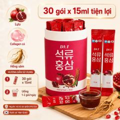 Nước Hồng Sâm Collagen Lựu Dr.I 30 gói x 15ml Hàn Quốc - Bổ Sung Collagen Hỗ Trợ Giữ Gìn Sắc Đẹp