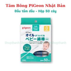 Tăm Bông Cho Bé Pi Gon Nội Địa Nhật | Thân Mỏng Mềm, Tẩm Dầu Làm Sạch Tai Mũi An Toàn Cho Trẻ Sơ Sinh