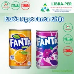 Nước Ngọt Fanta Nhật Bản Lon 160ml | Vị Nho & Vị Cam – Thơm Ngon, Sảng Khoái Chuẩn Nhật