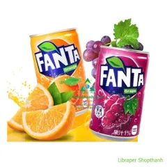 Nước Ngọt Fanta Nhật Bản Lon 160ml | Vị Nho & Vị Cam – Thơm Ngon, Sảng Khoái Chuẩn Nhật