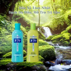 Dầu Gội Xả Lion Okuto Nhật Bản 320ml | Giảm Gàu, Ngứa Da Đầu – Dịu Nhẹ, Không Khô Tóc, Cho Da Nhạy Cảm