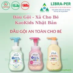 Dầu Gội & Dầu Xả Tạo Bọt Kao Kids Nhật Bản | Không Cay Mắt, Dịu Nhẹ, Bé Dễ Tự Gội – Hàng Nội Địa Nhật