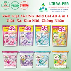Viên Giặt Xả P&G Gel Ball 4D Nhật Bản | 4in1 Sạch Thơm Lâu, Mềm Vải, Tiện Lợi Cho Máy Giặt, Chính Hãng