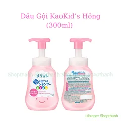 Dầu Gội & Dầu Xả Tạo Bọt Kao Kids Nhật Bản | Không Cay Mắt, Dịu Nhẹ, Bé Dễ Tự Gội – Hàng Nội Địa Nhật
