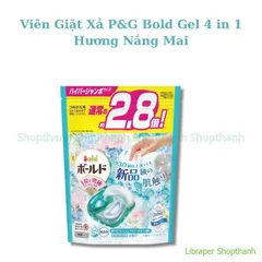 Viên Giặt Xả P&G Gel Ball 4D Nhật Bản | 4in1 Sạch Thơm Lâu, Mềm Vải, Tiện Lợi Cho Máy Giặt, Chính Hãng