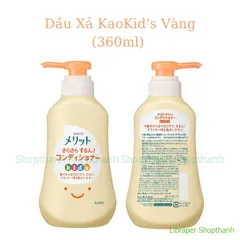 Dầu Gội & Dầu Xả Tạo Bọt Kao Kids Nhật Bản | Không Cay Mắt, Dịu Nhẹ, Bé Dễ Tự Gội – Hàng Nội Địa Nhật