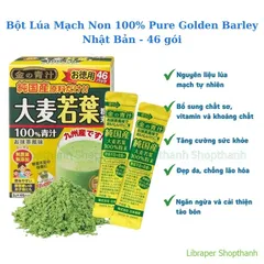 Bột Lúa Mạch Non Grass Barley Nhật Bản | 100% Lá Non Tự Nhiên – Thanh Lọc, Dưỡng Da, Dễ Uống