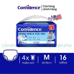 Tã Người Lớn Quần / Dán  Confidence Size M, L Slim Fit Co Giãn, Vừa Vặn, Phù Hợp Người Già