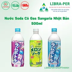 Nước soda Sangaria Nhật Bản 500ml - Chính hãng, Vị Trái Cây Tự Nhiên, Giải Khát Sảng Khoái