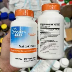 Viên uống Doctor's Best Nattikinase |90 & 270 viên| Hỗ trợ tuần hoàn máu - Phân hủy cục máu đông - Phòng ngừa đột quỵ [S/P Chuẩn Mỹ]