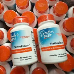 Viên uống Doctor's Best Nattikinase |90 & 270 viên| Hỗ trợ tuần hoàn máu - Phân hủy cục máu đông - Phòng ngừa đột quỵ [S/P Chuẩn Mỹ]