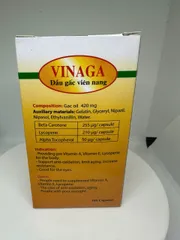 Dầu gấc viên nang VINAGA giúp tăng cường chống oxy hóa, tăng cường sức đề kháng (100 viên)