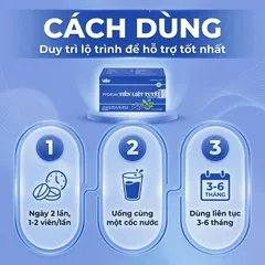 Viên uống hỗ trợ cho người phì đại tiền liệt tuyến Pygeum Tiền Liệt Tuyến Kingphar (4 vỉ x 10 viên)
