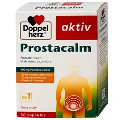 Viên uống giúp giảm triệuu chứngg do bệnhh phì đại tiền liệt tuyến cho nam giới Doppelherz Aktiv Prostacalm (3 vỉ x 10 viên)