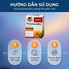 Viên uống giúp giảm triệuu chứngg do bệnhh phì đại tiền liệt tuyến cho nam giới Doppelherz Aktiv Prostacalm (3 vỉ x 10 viên)
