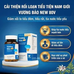 Viên uống giảm u xơ tiền liệt tuyến Vương Bảo (80 viên)