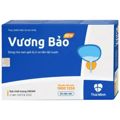 Viên Uống Vương Bảo 20 Viên – Hỗ Trợ Sức Khỏe Tuyến Tiền Liệt, Hỗ Trợ Người Phì Đại Lành Tính Tuyến Tiền Liệt
