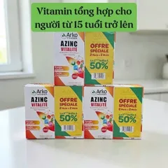 SET 2 hộp Azinc Tăng Sức Đề Kháng - Giảm mệt mỏi 120v x 2