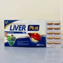 Viên uống LIVER PLUS tăng cường sức khỏe gan, giải độc hạ men gan