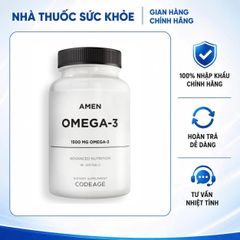 Viên Uống Dầu Cá Codeage Amen Omega-3 1500mg - Bổ Sung Omega-3 Hỗ Trợ Sức Khỏe Tim Mạch, Thị Giác, và Não Bộ 90 Viên