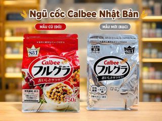 Ngũ Cốc Ăn Liền Calbee Frugra Nhật Bản 750g Mẫu Mới Vỏ Bạc Giàu Chất Xơ Hỗ Trợ Giảm Cân Dinh Dưỡng Cho Bé Và Bà Bầu