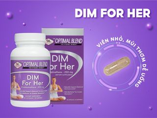 (Hàng công ty) Viên Uống Hỗ Trợ Cân Bằng Nội Tiết Tố Nữ Olympian Labs Dim For Her
