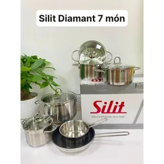 Bộ nồi Silit Diamant 7 món - thép không gỉ