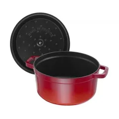 Nồi gang Staub cocotte 24cm - Màu đỏ - Sản xuất Pháp