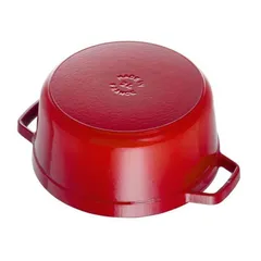 Nồi gang Staub cocotte 24cm - Màu đỏ - Sản xuất Pháp